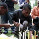 People light candles outside the house of late South African President Nelson Mandela in Johannesburg.
STEPHANE DE SAKUTIN/AFP/Getty Images